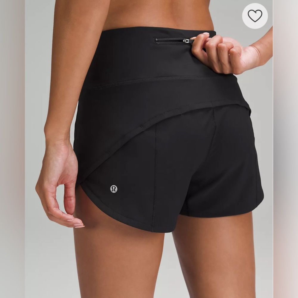 Lululemon Speed Up High Rise Lined Short 4"